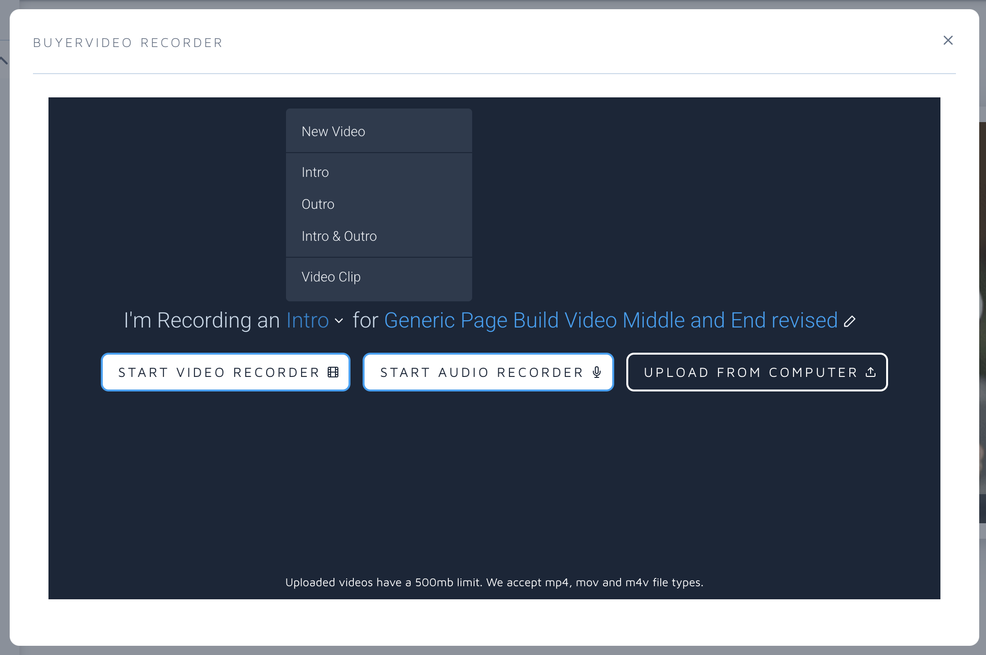 Video Option Introducing: Video Clips for BuyerVideo