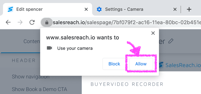 allow salesreach access